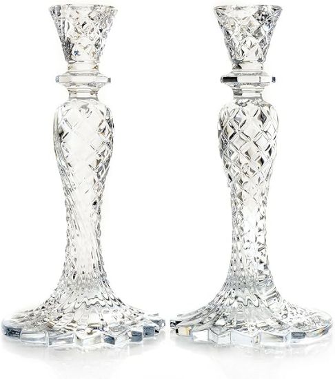 Picture of Waterford Pair of Seahorse Sea Jewel Abstract Crystal Candlestick Holder