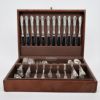 Picture of Wallace 'Rose Point' 79-Piece Sterling Silver Flatware Set with Chest