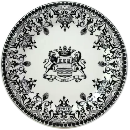 Picture of Dinner Plate, Blazon Heraldic Crest - Vert (Green)