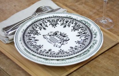 Picture of Dessert Plate, Blazon Heraldic Crest - Vert (Green) - copy