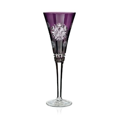 Picture of Waterford Crystal Snowflake Wishes Amethyst Health Flute