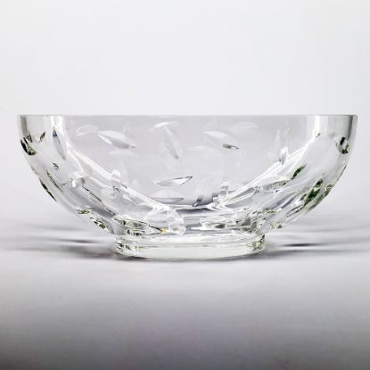 Picture of Tiffany & Co Oval Crystal Centerpiece Bowl with Leaf Cut