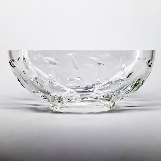 Picture of Tiffany & Co Oval Crystal Centerpiece Bowl with Leaf Cut