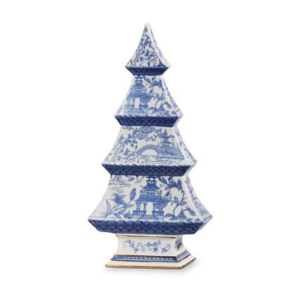 Picture of Large Blue Chinoiserie Christmas Tree