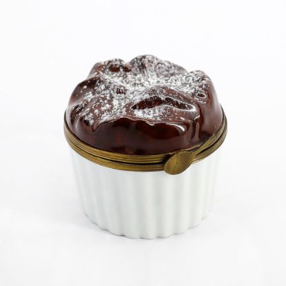 Picture of Limoges Porcelain Chocolate Souffle Trinket Box 