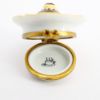 Picture of Limoges Porcelain Chocolate Cream Puff Pastry on Plate with Spoon Trinket Box 