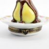 Picture of Limoges Porcelain Chocolate Covered Pear on Plate Trinket Box 