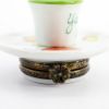 Picture of Limoges Porcelain Cup of Yogurt on Child's Plate Trinket Box