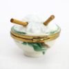 Picture of Limoges Porcelain Asian Bowl of Rice with Chopsticks Trinket Box