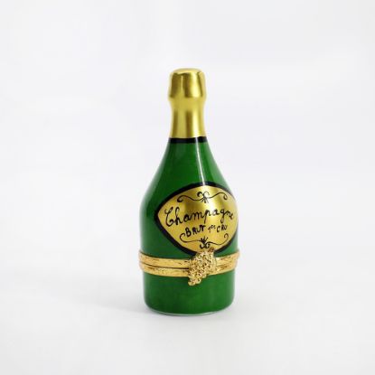 Picture of Limoges France Porcelain Champagne Brut Bottle Trinket Box
