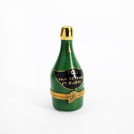 Picture of Limoges Porcelain Millennium Celebration Champagne Bottle Trinket Box 