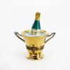 Picture of Limoges France Champagne Bottle in Golden Ice Bucket Trinket Box