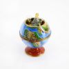 Picture of Limoges France Millennium Globe Trinket Box with Golden Well Filled with a Champagne Bottle & Glasses