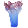 Picture of Daum Orchid Amethyst Pate de Verre Flower Vase 