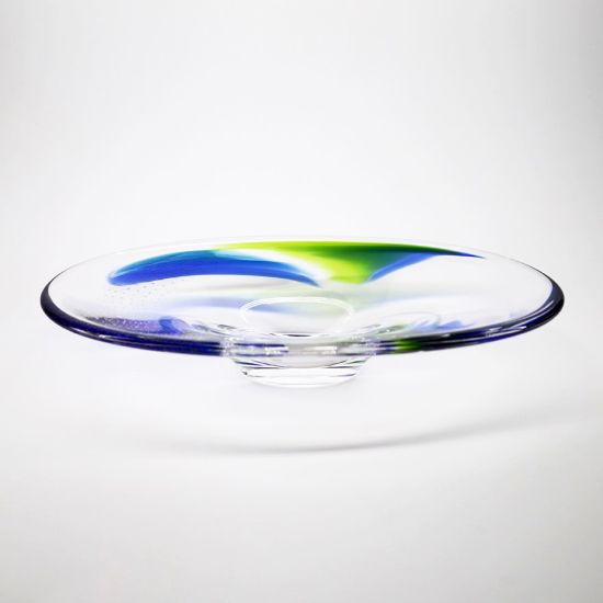Picture of Kosta Boda Oval Blue Bowl by Goran Warff