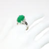 Picture of 14k White Gold Emerald and Diamond Ring
