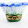 Picture of Limoges Porcelain Single Blue Daisy/Cosmo Flower Blossom Trinket Box 
