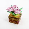 Picture of Limoges Porcelain Potted Pink Roses Trinket Box