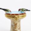 Picture of Limoges Porcelain Pair of Birds on Birdbath Trinket Box 