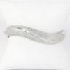 Picture of 18k White Gold and Pavé Set Diamond Hinged Bangle Bracelet