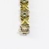 Picture of 18k Two Tone Gold Diamond and Emerald Bracelet