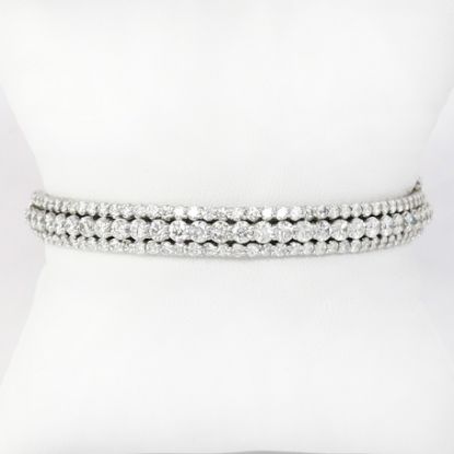 Picture of 14k White Gold & Diamond Bangle Bracelet
