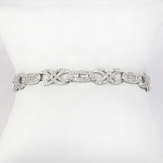Picture of 14k White Gold & Diamond Bracelet