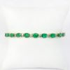 Picture of 14k Yellow Gold, Emerald and Diamond Bracelet