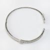 Picture of 14k White Gold & Diamond Hinged Bangle Bracelet 