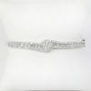 Picture of 14k White Gold & Diamond Hinged Bangle Bracelet 