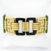 Picture of Vintage 18k Yellow Gold & Nephrite Jade Bracelet 