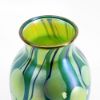 Picture of Signed 1978 Orient & Flume Iridescent Art Glass Lily Pad Vase, Numbered 186