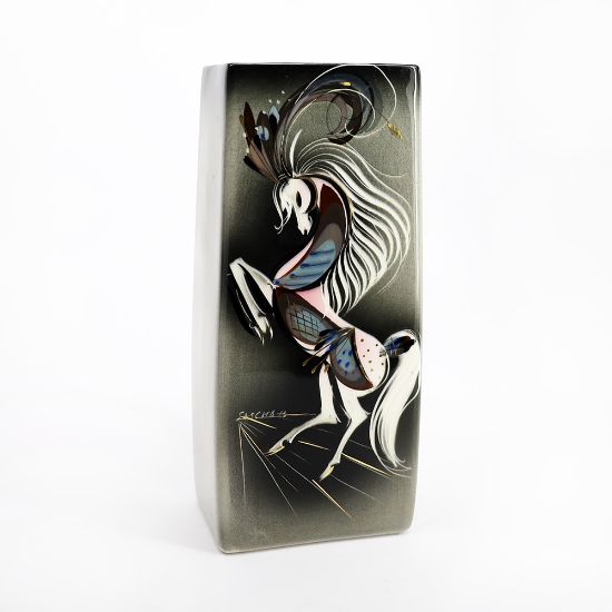 Picture of Vintage MCM Signed Sascha Brastoff 'Star Steed' Horse Vase