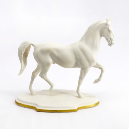 Picture of 1981 Franklin Mint 'Spanish Riding School - Passage' Bisque Figurine by Pamela du Boulay