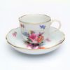 Picture of Meissen Botanical Study Demitasse Cup & Saucer With Figural Branch Handle