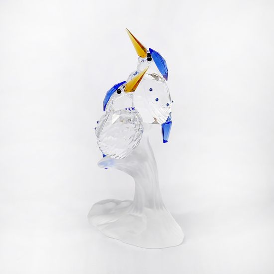 Picture of Swarovski Crystal Malachite Kingfishers Figurine #623323