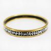 Picture of Vintage Hermès Black & White Enameled Bangle Bracelet