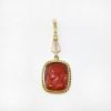 Picture of Antique 14k Yellow Gold & Carved Carnelian Cameo Lavalier Pendant