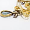 Picture of Antique Edwardian 15k Gold, Aquamarine & Seed Pearl Necklace & Earring Set
