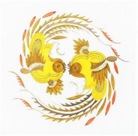 Picture for pattern Ornate Dragon, Yellow