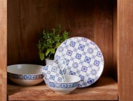 Picture for pattern Modern Dining, Indigo Caro
